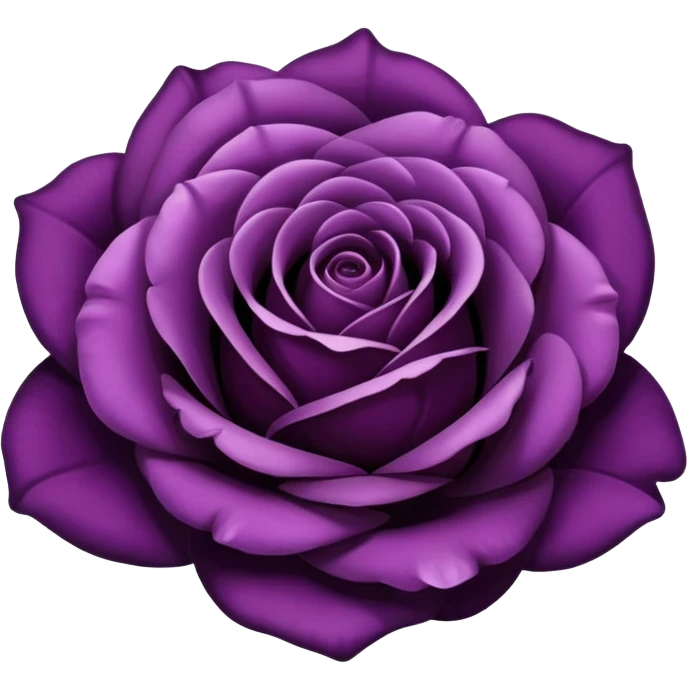Dark purple rose emoji