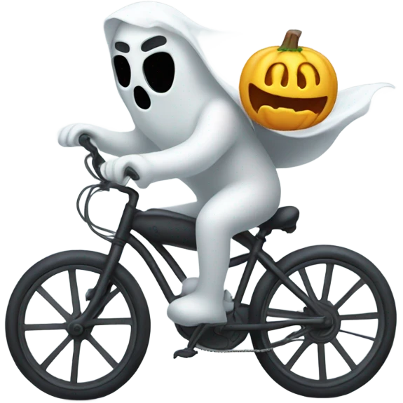 Ghost riding bike emoji