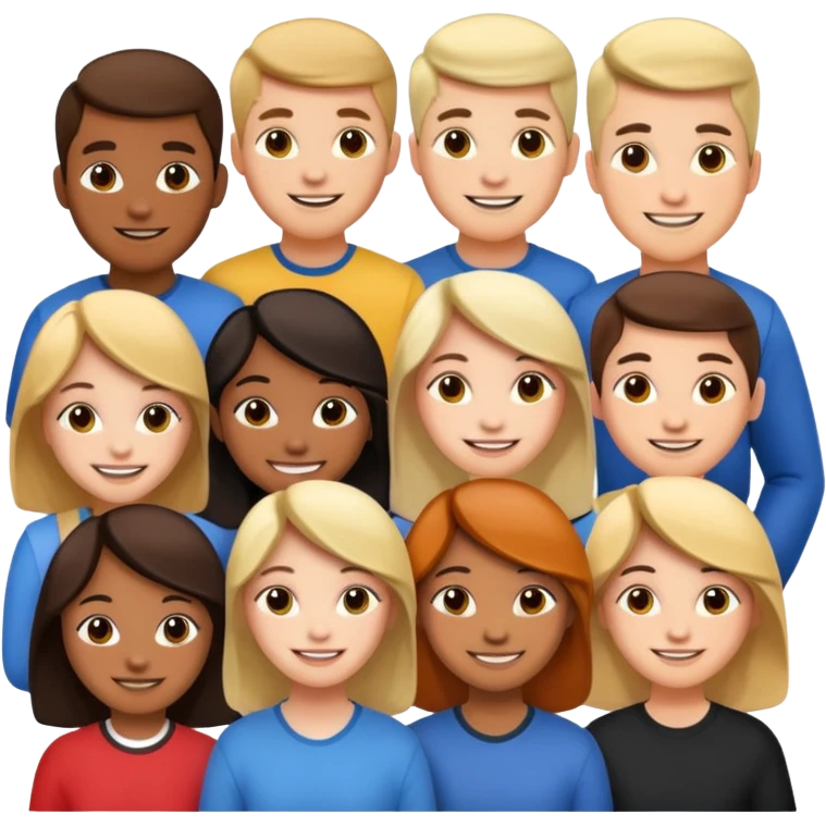 grupo de estudiantes  emoji