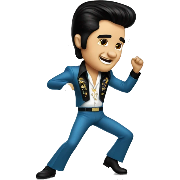 elvis presley dancing emoji