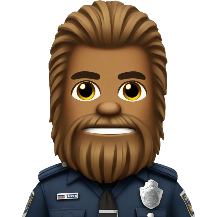 Police officer Chewbacca  emoji