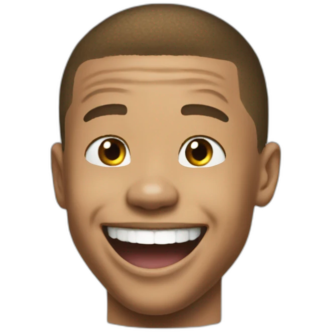 Mbappe laughing emoji