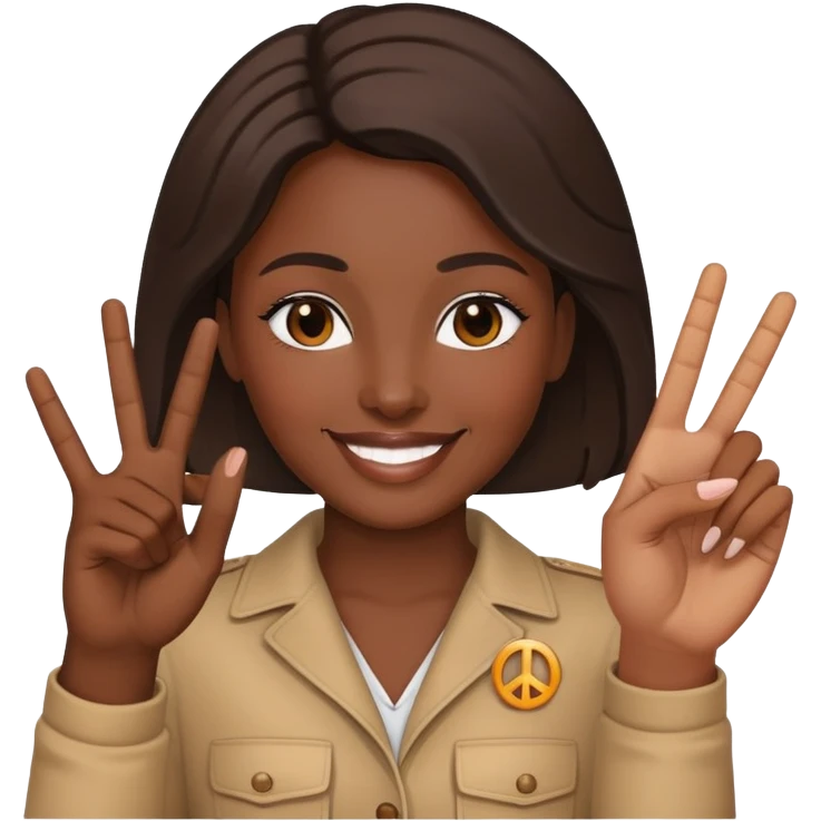 🤟🏽👩🏽 emoji