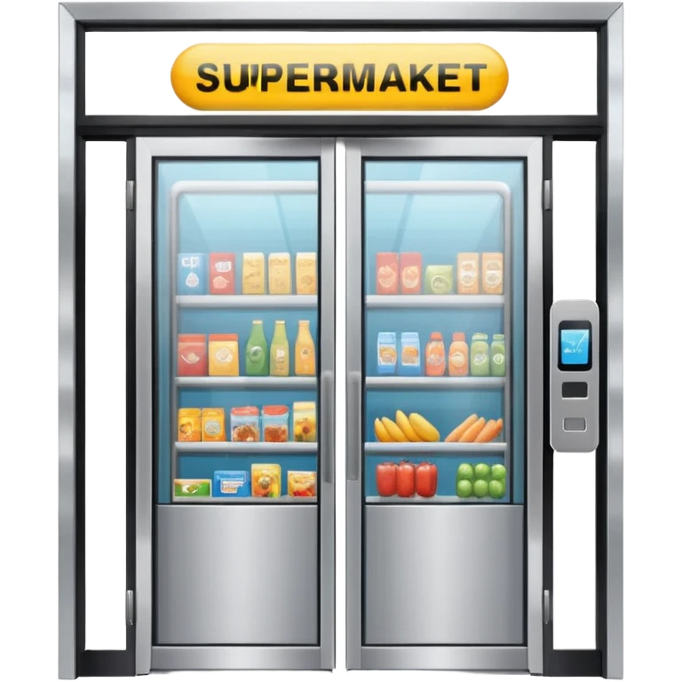 Front Supermarket🛒Entrance emoji