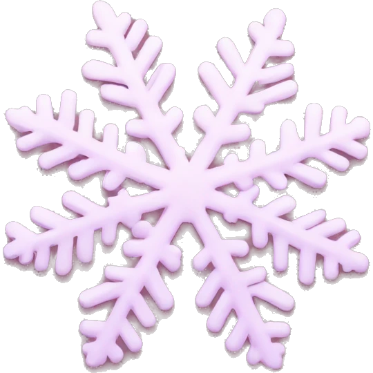 pastel pink snowflake  emoji