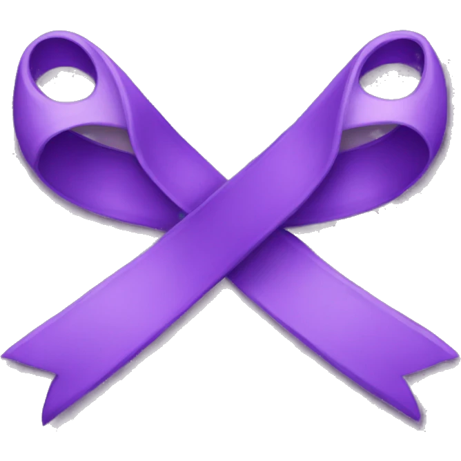 Purple schleife  emoji