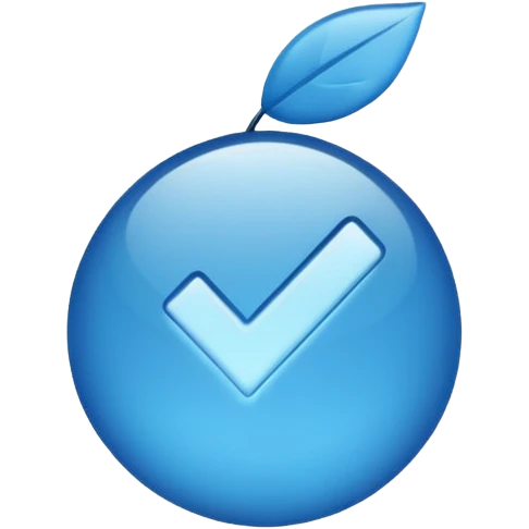 Checkmark blue emoji