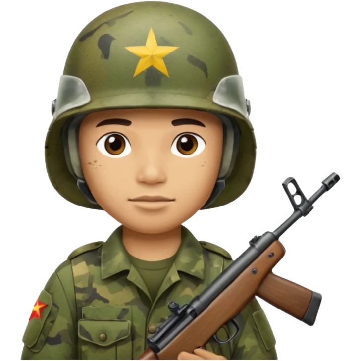 Soldier , vietnam war emoji