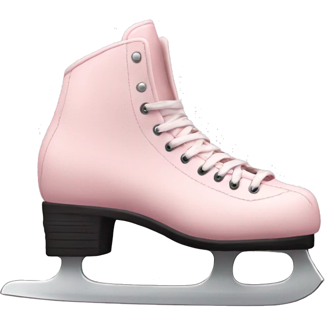 pale pink ice skates  emoji