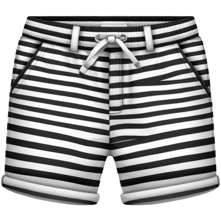 black and white shorts emoji