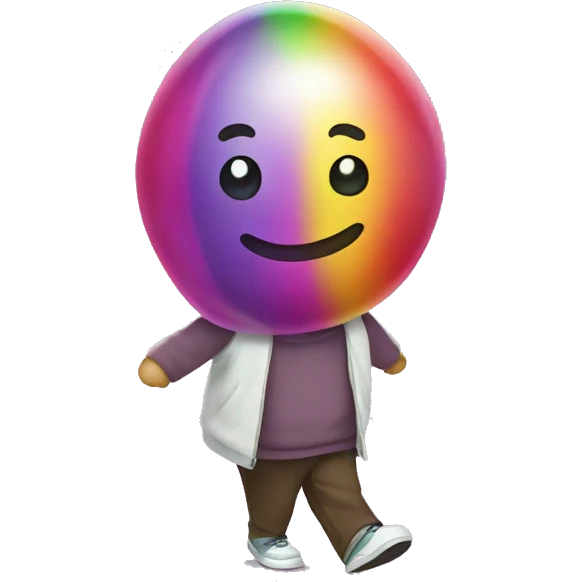 walking jellybean emoji