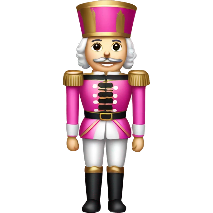 Christmas nutcracker pink emoji