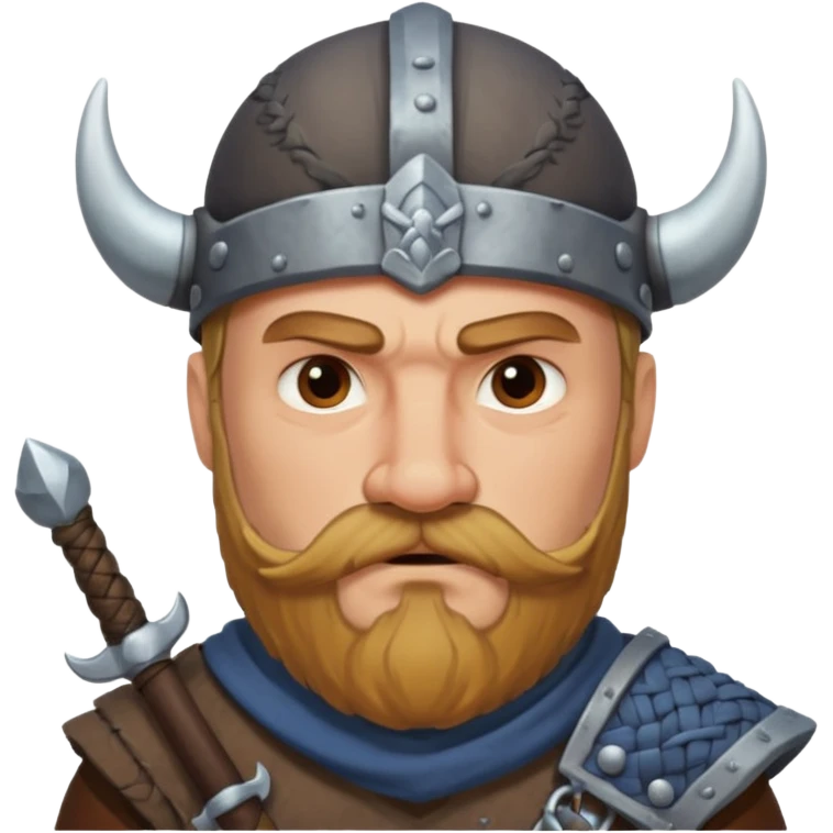 viking raider with mustache emoji