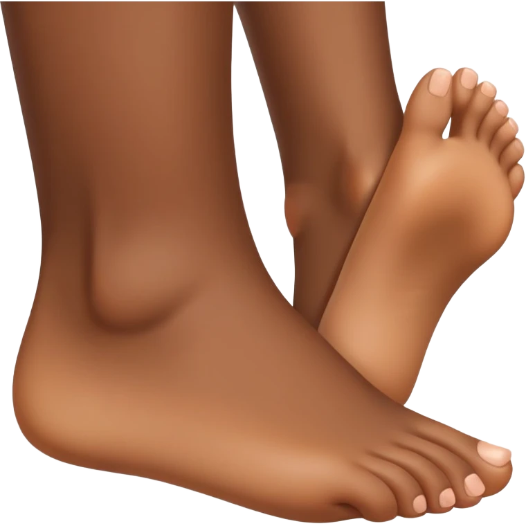 Black woman bottom of feet emoji