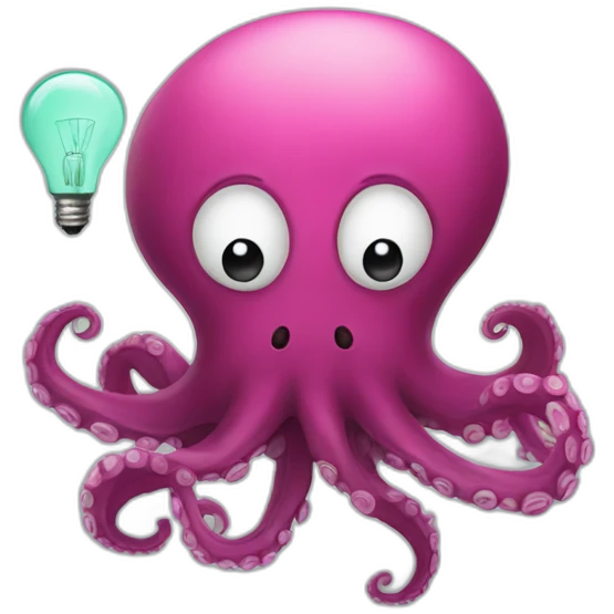 Octopus+bulb  emoji