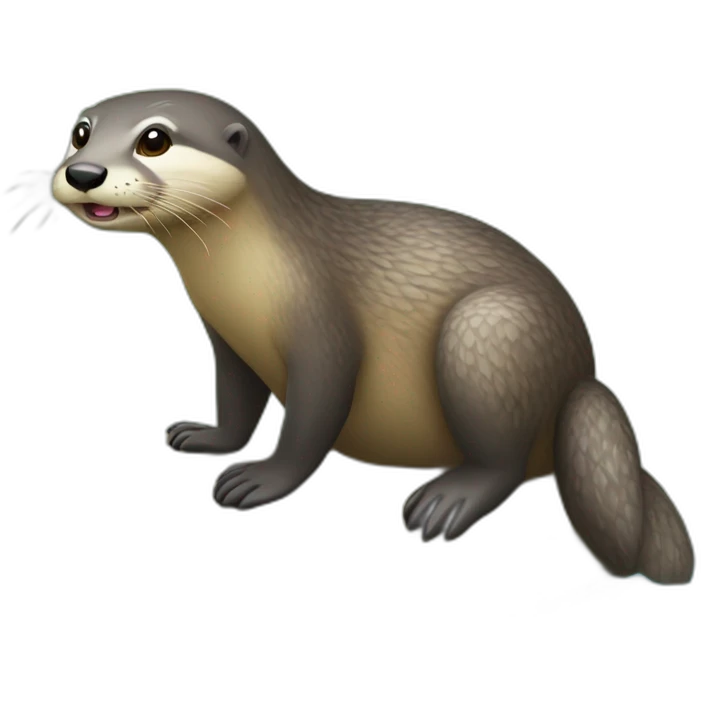 loutre sur tortue emoji