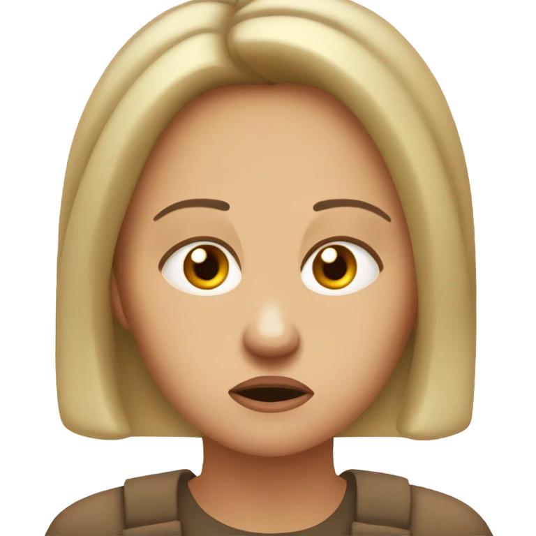 woman scared  emoji
