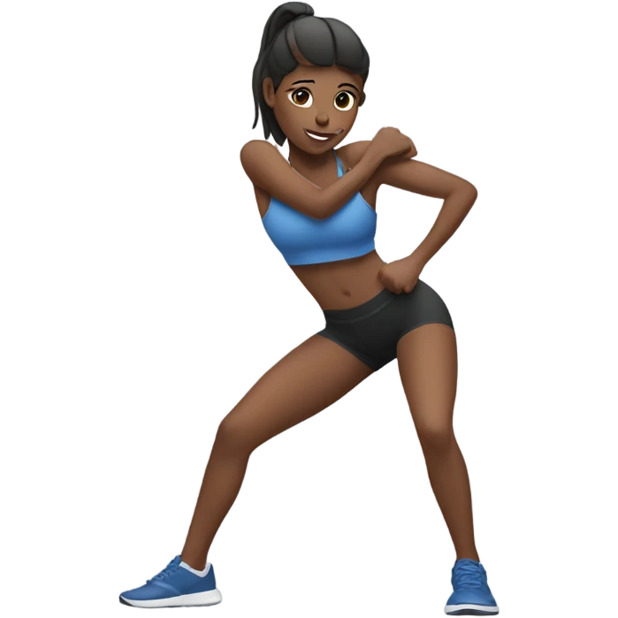 Girl working out emoji