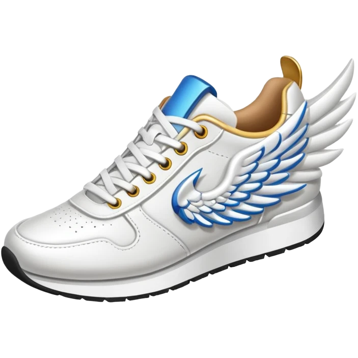 a running shoe with a wing attached to it emoji