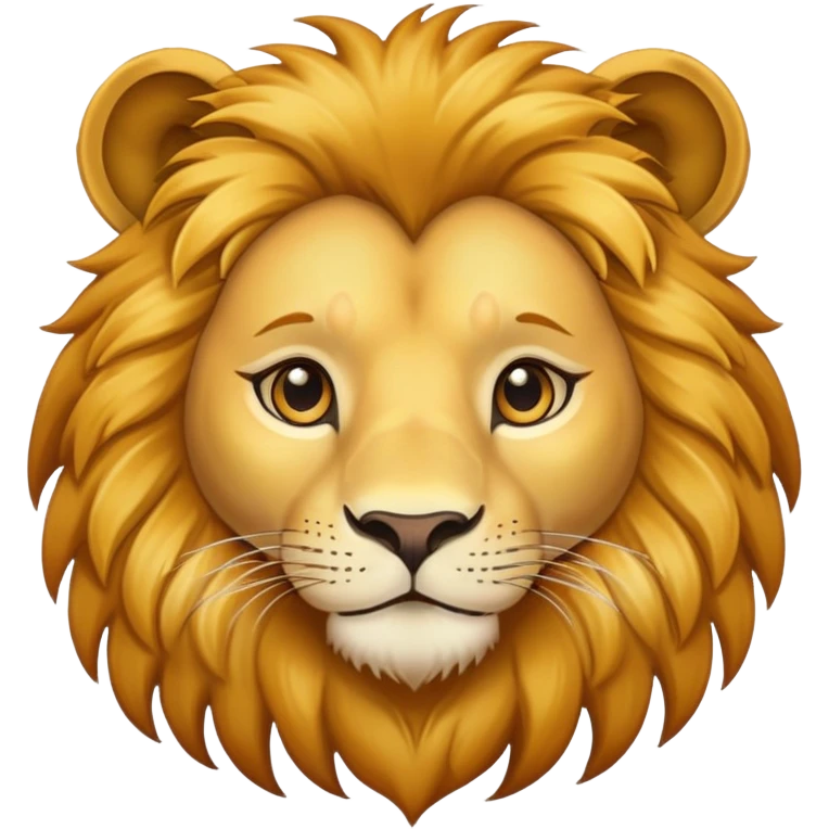 friendly lion face emoji