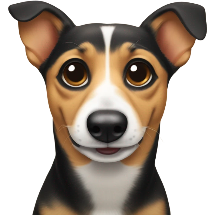 Dachshund corgi mix dog with black whiskers emoji