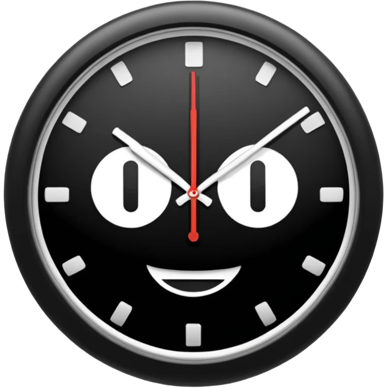 horloge indiquant 18h30 emoji