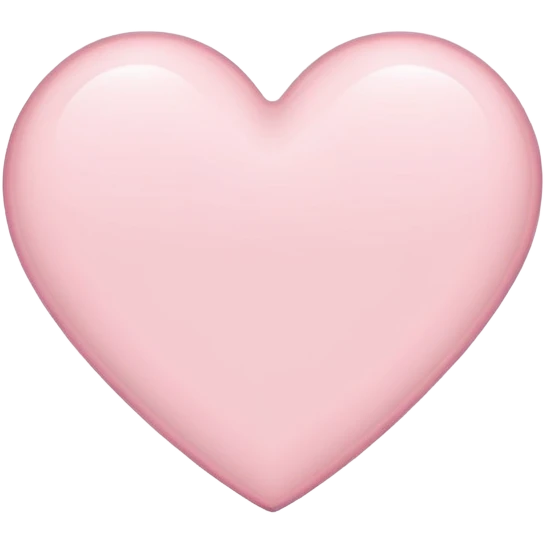 White heart with light pink outline emoji