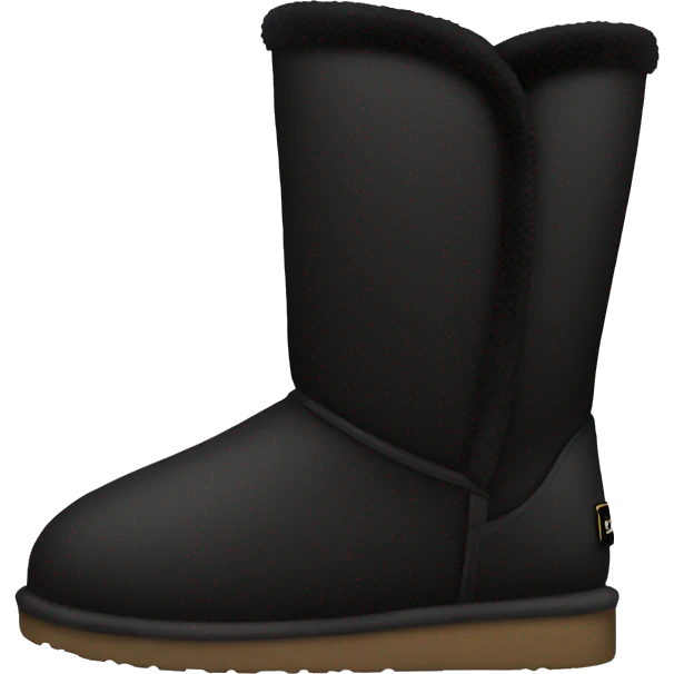 Black ugg emoji