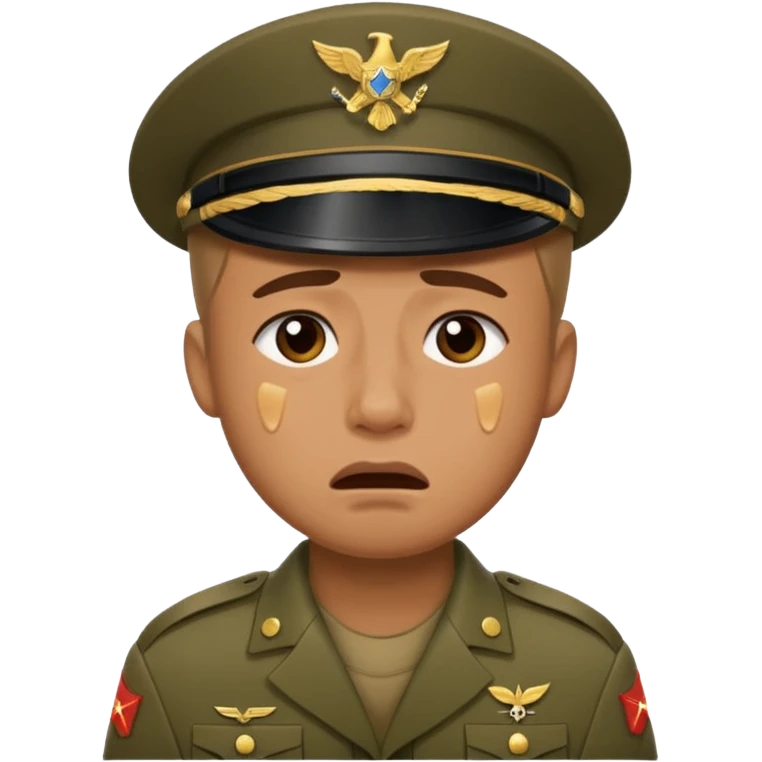 soldier crying emoji