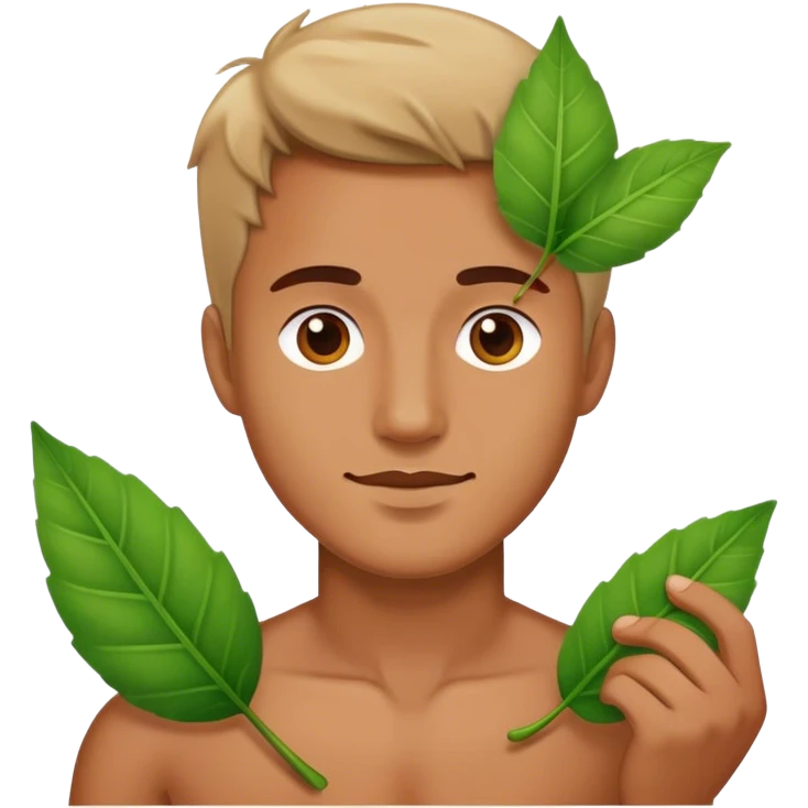 man with leaf emoji