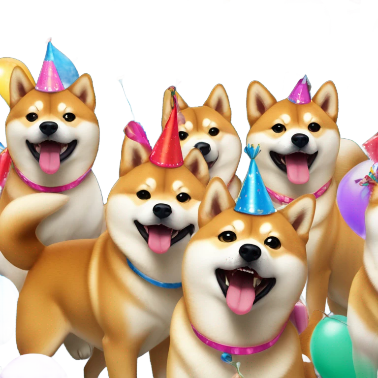 Shiba Inu party emoji