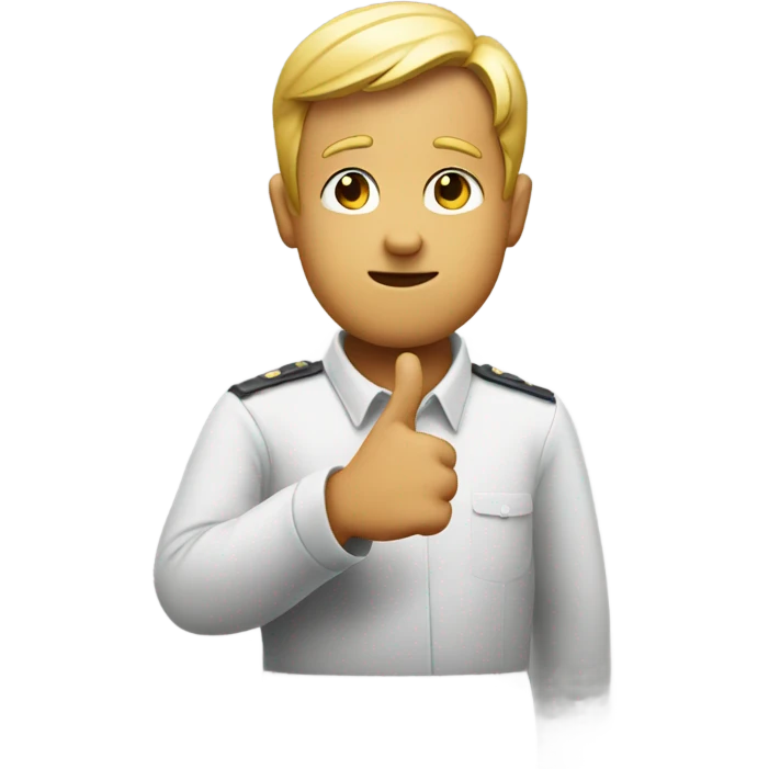 Fingers crossed behind back emoji