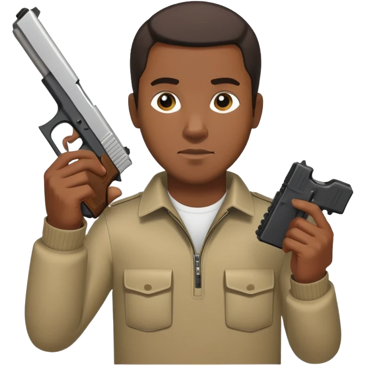 Nigga with a Glock emoji
