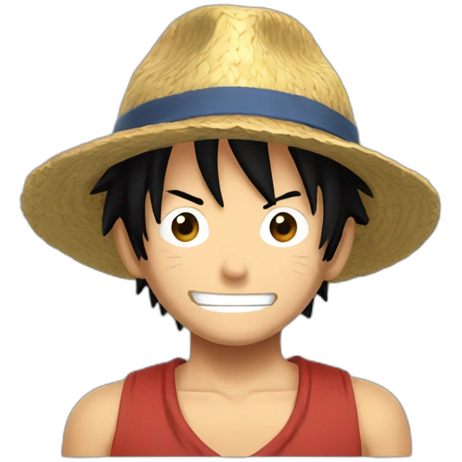 Luffy en colère emoji