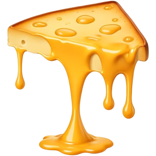 Melted cheese dripping emoji