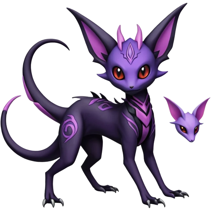 Salandit-Noivern-Espeon-Hybrid (Full body) emoji