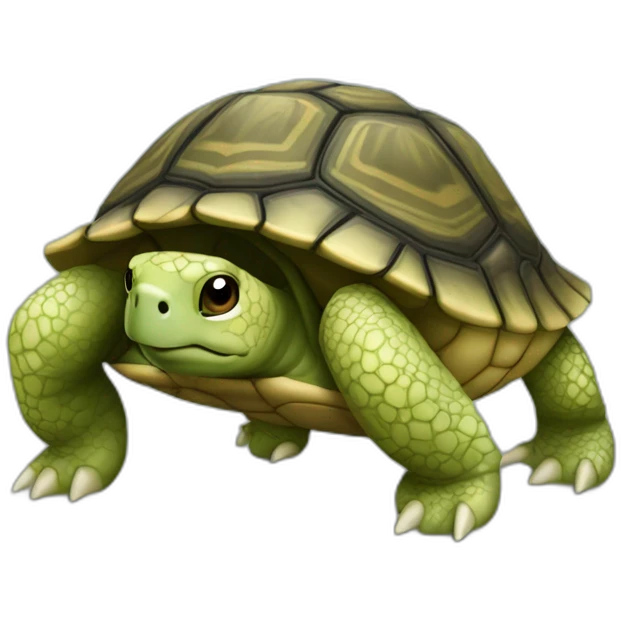 Une tortue qui fait la toupie emoji