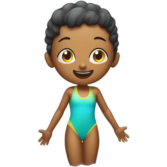 child swimming emoji