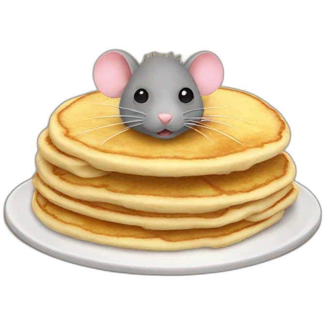 rat pancake pen emoji