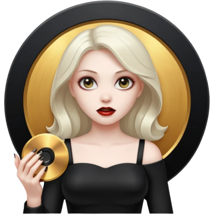 A hellish woman mentioning disks  emoji