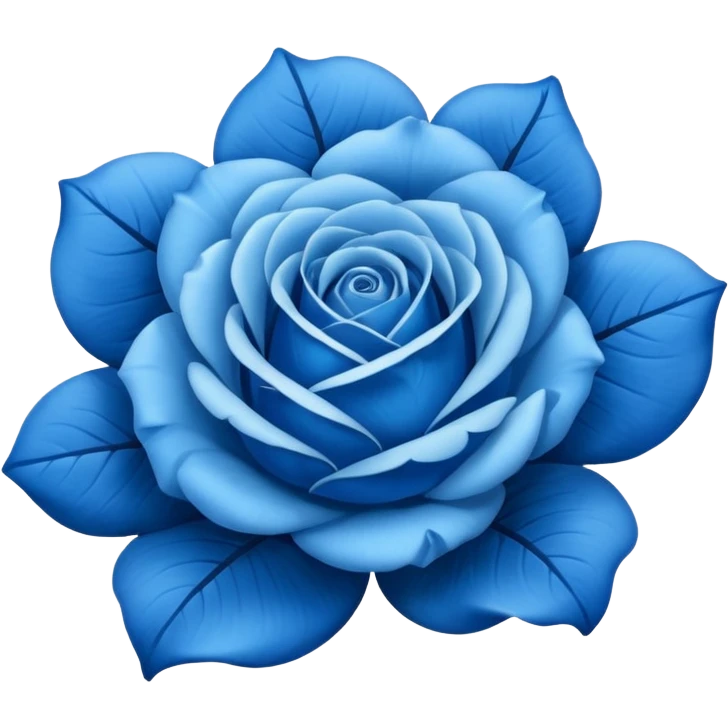 Blue rose emoji