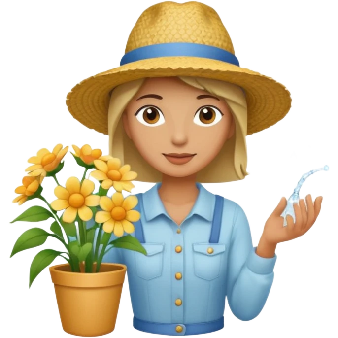 flower waterer emoji
