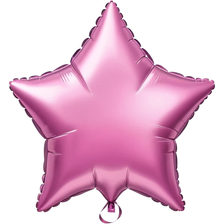 pink foil star balloon emoji