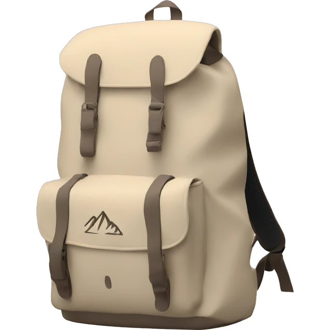 Mountain backpack beige  emoji