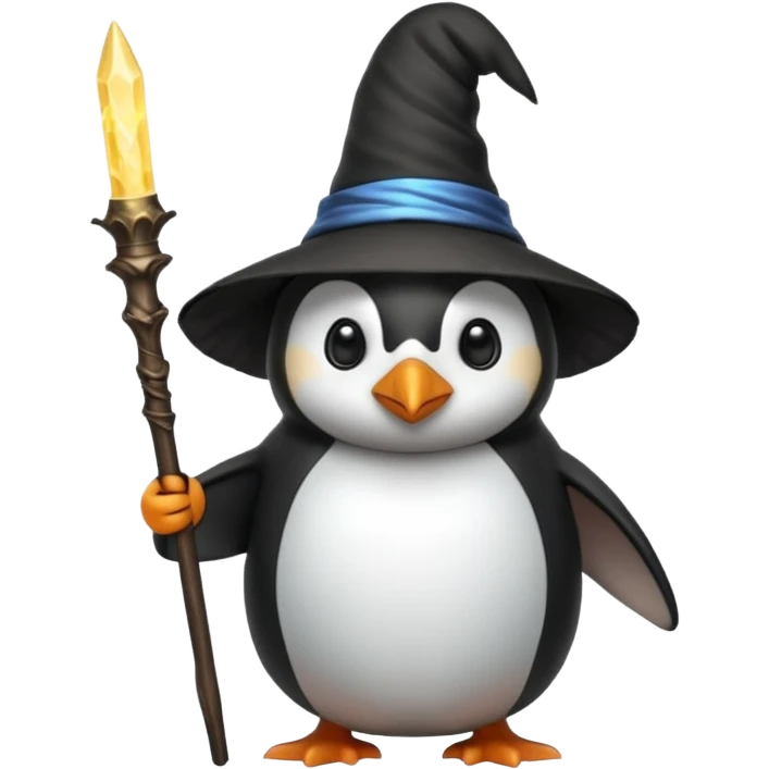 Penguin Wizard emoji