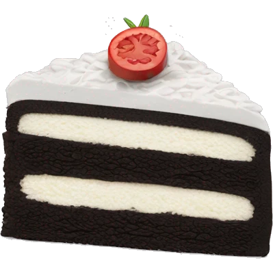 Oreo cake slice  emoji