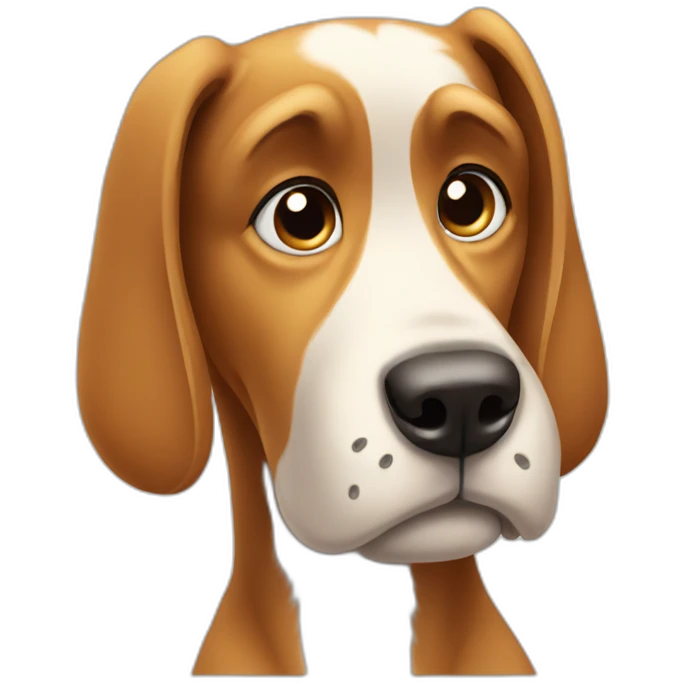 Confused dog emoji