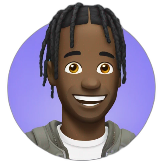 Travis Scott happy emoji