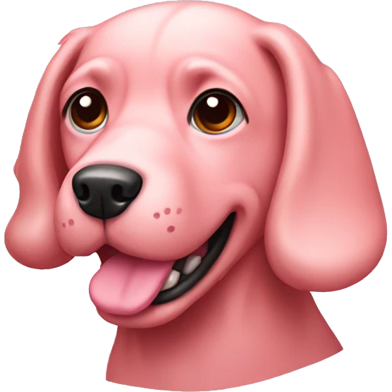 pink dog emoji