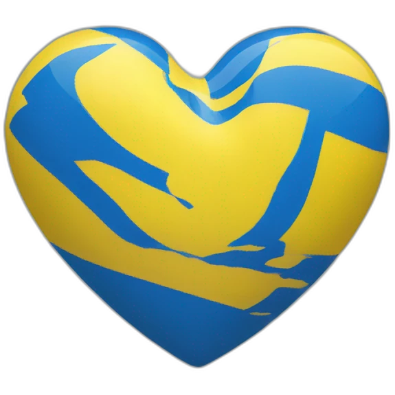 ukraine-flag-colored-heart emoji